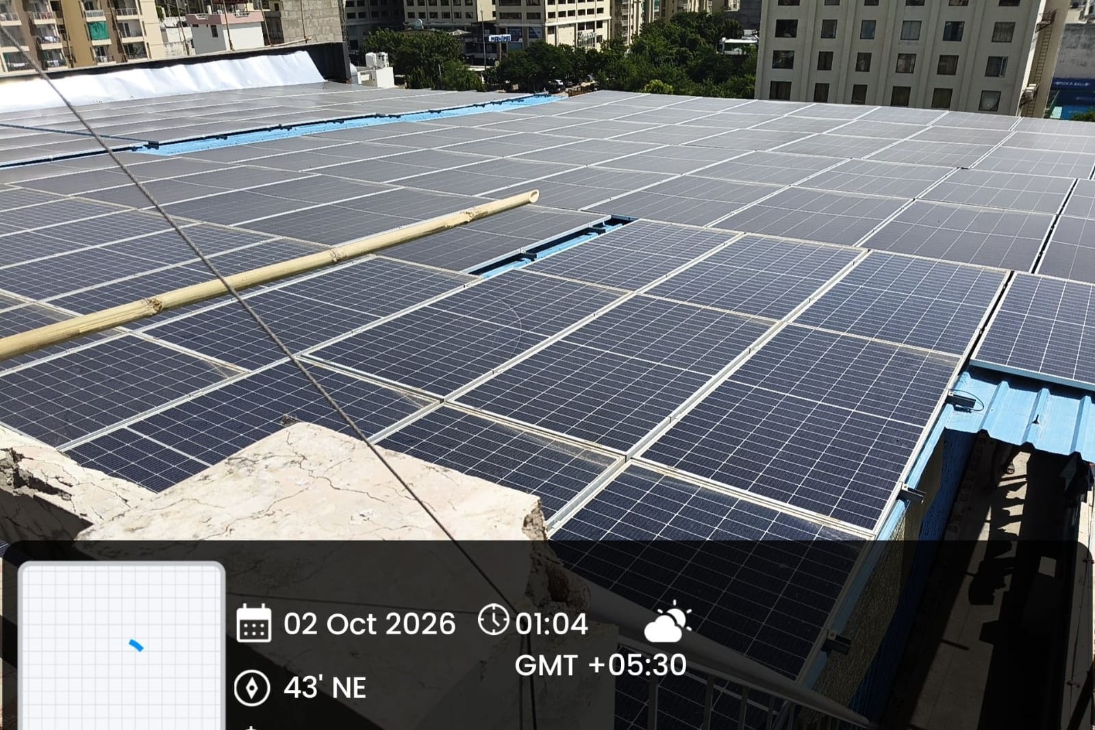 125 kW commercial solar installation at Hotel, Swei Farm, Sodala